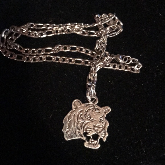 New Stainless Steel 🐯 Tiger Head 🐯 Necklace - Picture 1 of 10